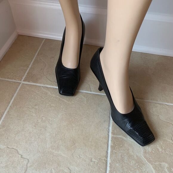 Y2K (Year 2000) Giorgio Fabiani lambskin leather heel sequins toe - Picture 2 of 7